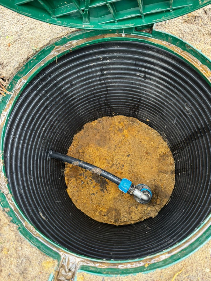 Gartenbrunnen Inneneinsicht