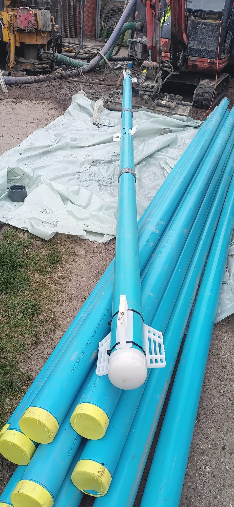 Leitungen für Brunnenbau